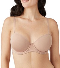 NWT Wacoal Red Carpet Full Busted Underwire Convertible Strapless Bra 32DD Sand