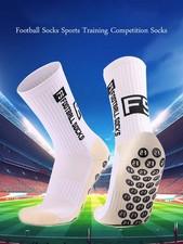 4 Pairs Grip Soccer Socks Anti-slip Athletic Sports Socks for Men Football