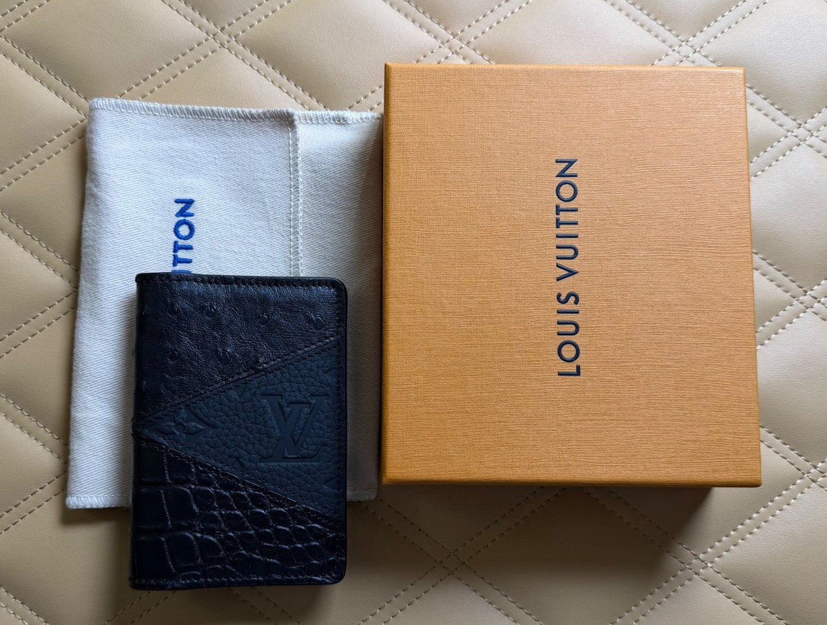 Louis Vuitton Exotic Alligator and Ostrich Patch Pocket Organizer