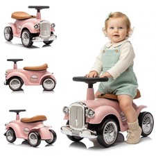 Kinderfahrzeug Rutscherauto Lauflernhilfe Kinderauto Retro rosa