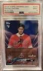 2018 Topps Opening Day Rookie Shohei Ohtani #200 Blue Foil PSA 9