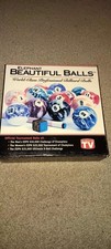 Elephant Beautiful Balls New In Box Marble Swirl Full Set Factory Box  W/ Reg