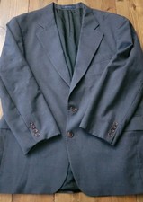 Polo University Club Ralph Lauren Blazer Mens 2 Button Virgin Wool Blue Gray