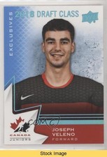 2020 Team Canada Juniors 2018 Draft Class Blue Joe Veleno Joseph #95 READ 01ks