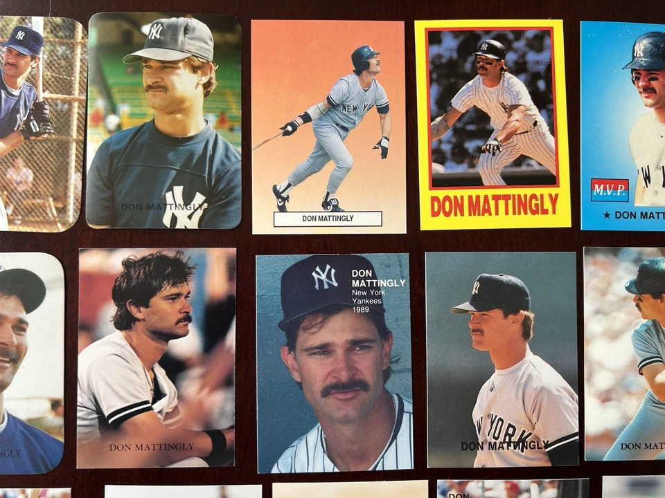 Lote de 35 tarjetas: 1987 1988 1989 1990 Don Mattingly tarjetas extrañas Broder clásico MVP Foto 3 de 4