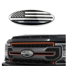 7" For Ford F150 F250 US Flag Oval Emblem Badge FRONT GRILL Tailgate Accessory