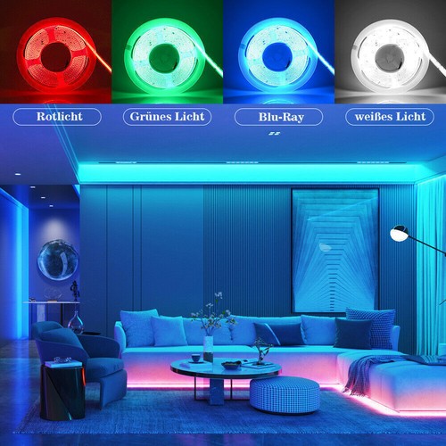 1-5m 5in1 RGBCCT COB LED Streifen Licht 840LED/M RGBW RGB CCT Flexible TV Lampe - Bild 12 von 17