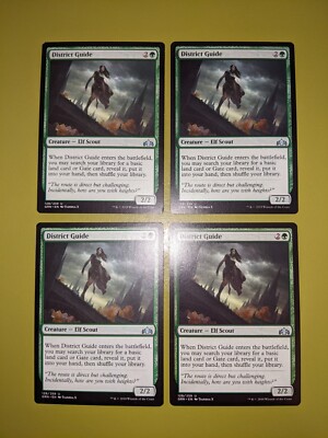 District Guide x4 Guilds of Ravnica 4x Magic the Gathering MTG 