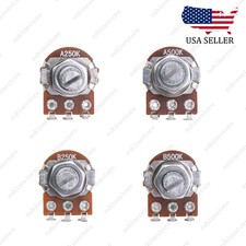 1x Guitar Potentiometer A/B 250k 500k Volume Tone Taper Pot For Strat Tele LP SG