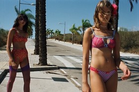 Agent Provocateur Darya Pink Blue Bra 32D NWT