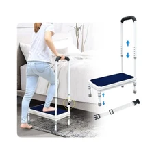 Bed Steps for High Beds for Adults Step Stool for Bedside 3-in-1 Foot Stepping
