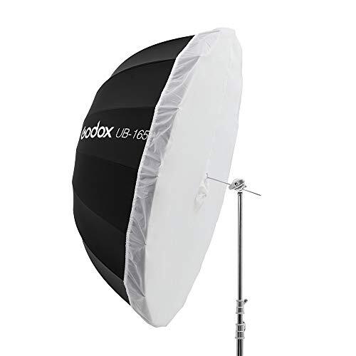 Ombrello Parabolico Per Fotografia 165cm - Con Diffusore E Interno Bianco Per Luce Soffusa, Ideale Per Studio E Riprese - Foto 4