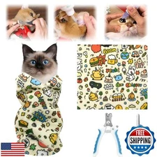 LBU 27.6" X Large Cat Grooming Wrap Self-Adhesive Cat Wrap for Cutting Nails 