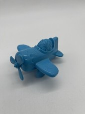 Vintage McDonalds Happy Meal Toy Blue Airplane USA Made Plastic