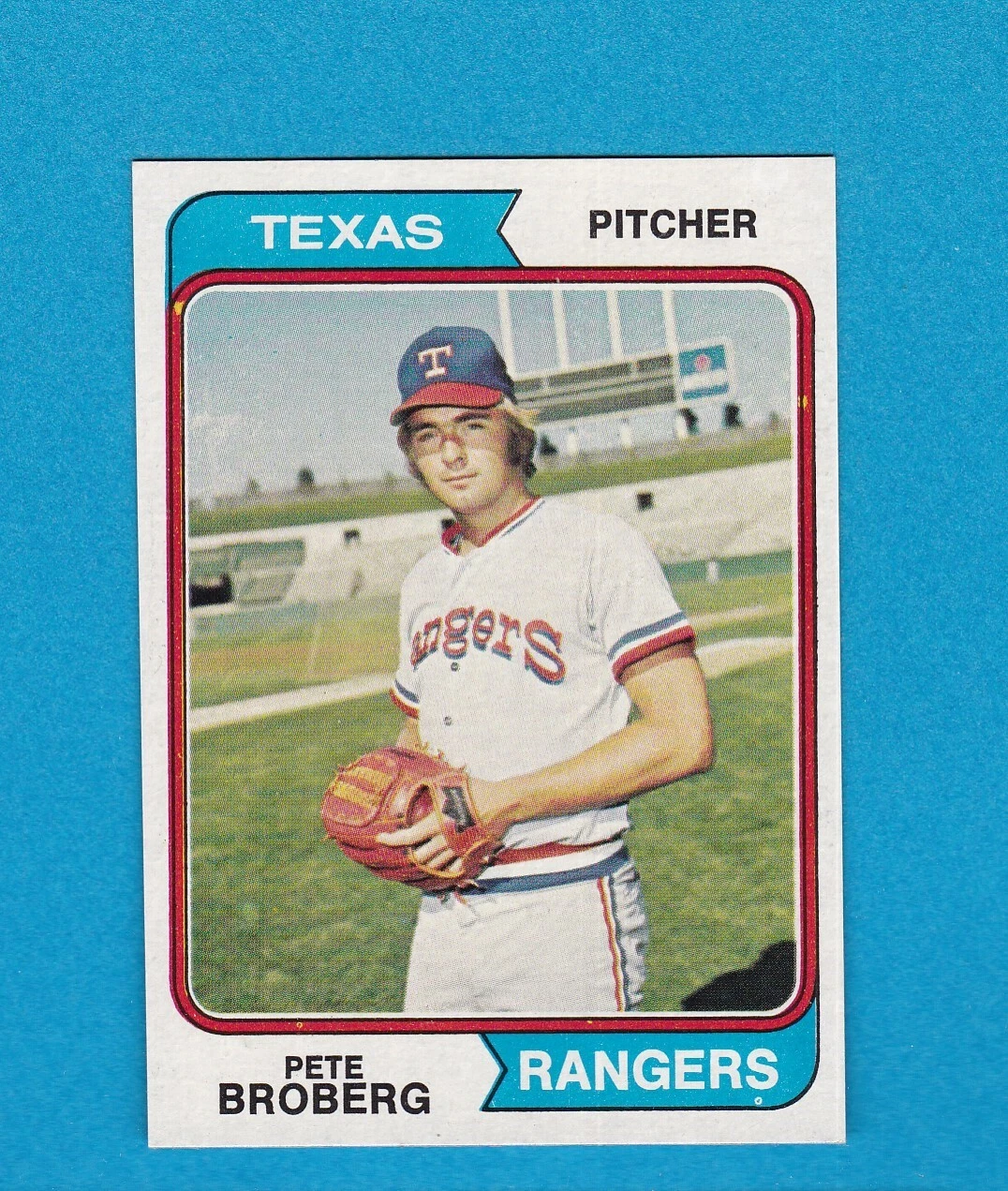 1974 TOPPS BASEBALL SET BREAK 425 PETE BROBERG RANGERS NM/MT+