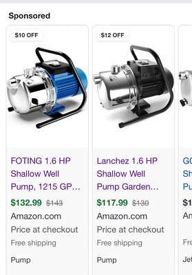 Shallow Well Jet Pump