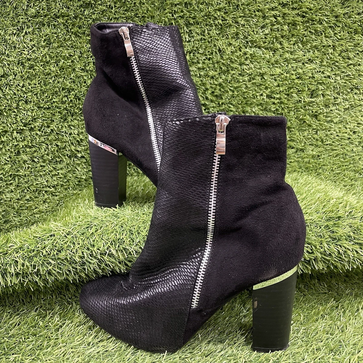 melissa button back zip leather boot