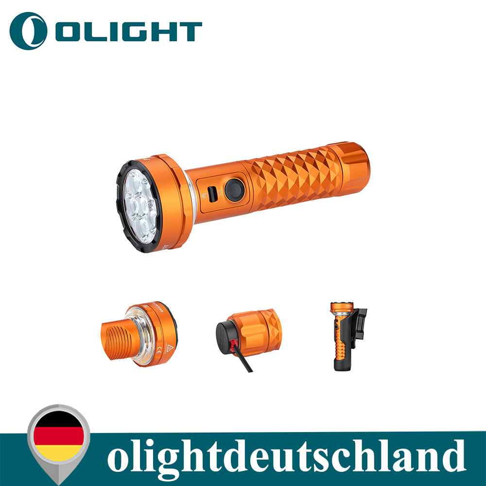 Olight Prowess LED Potente 245m Linterna Acogedora Luz Naranja