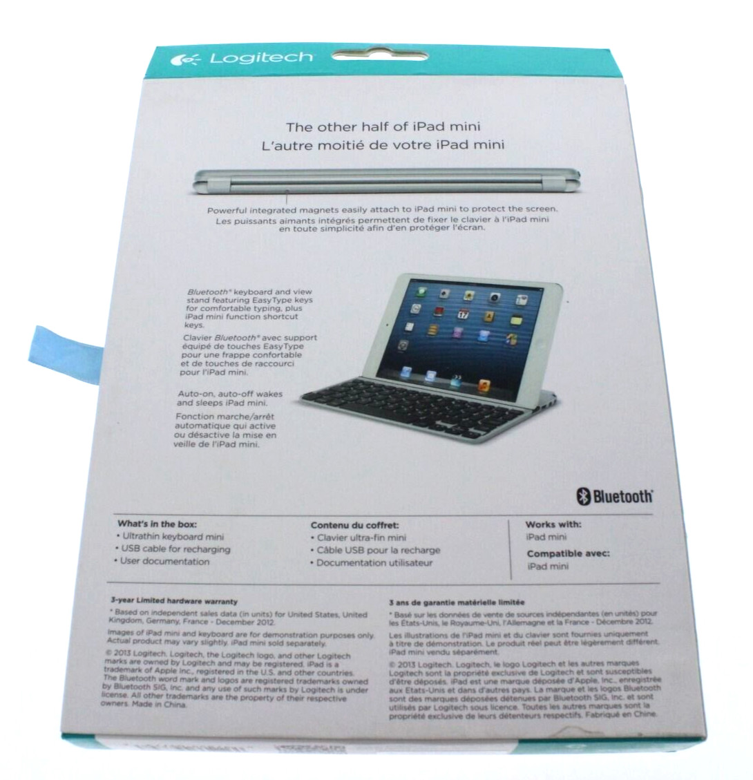 Logitech Ultrathin Bluetooth mini Keyboard for Apple iPad mini