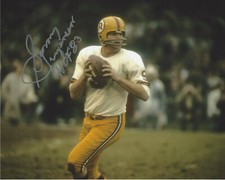 SONNY JURGENSEN WASHINGTON REDSKINS QB SIGNED AUTHENTIC 8x10 PHOTO 3 COA NFL HOF