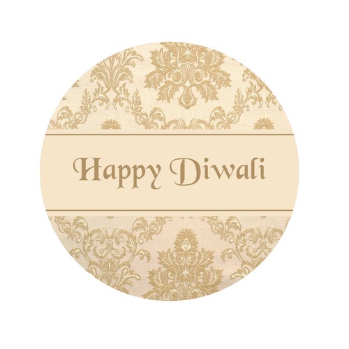 HAPPY DIWALI DAMASK STICKERS CANDLE DECORATION GIFT SEALS SCHOOL STICKERS - Picture 9 of 11