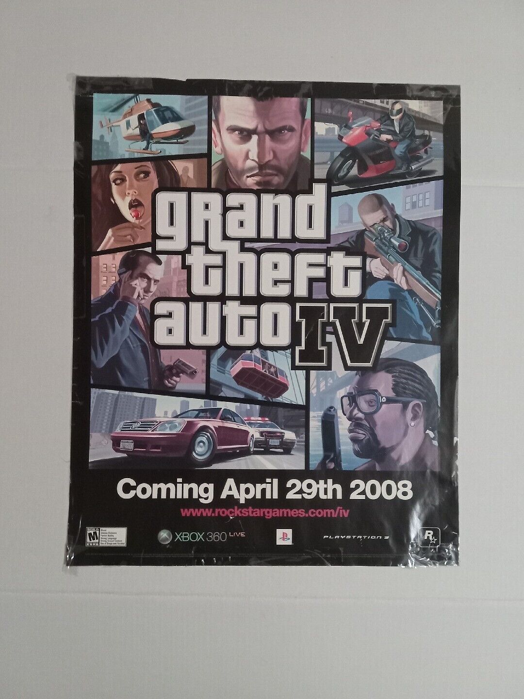 Quadro Decorativo Niko Gta 4 Poster