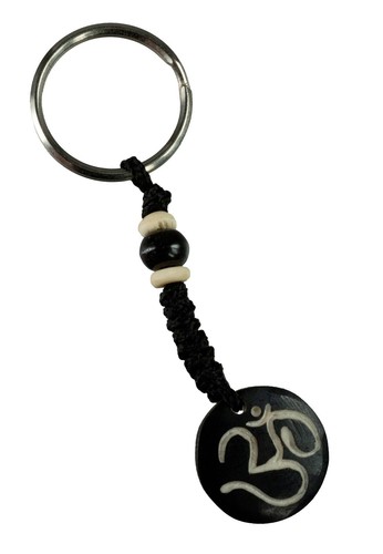 Om Keychain Ethnic Nepal - Handmade Craft # 6261 - Picture 1 of 2