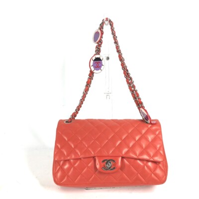 CHANEL Shoulder Matelasse25 Ladybug Strawberry double chain