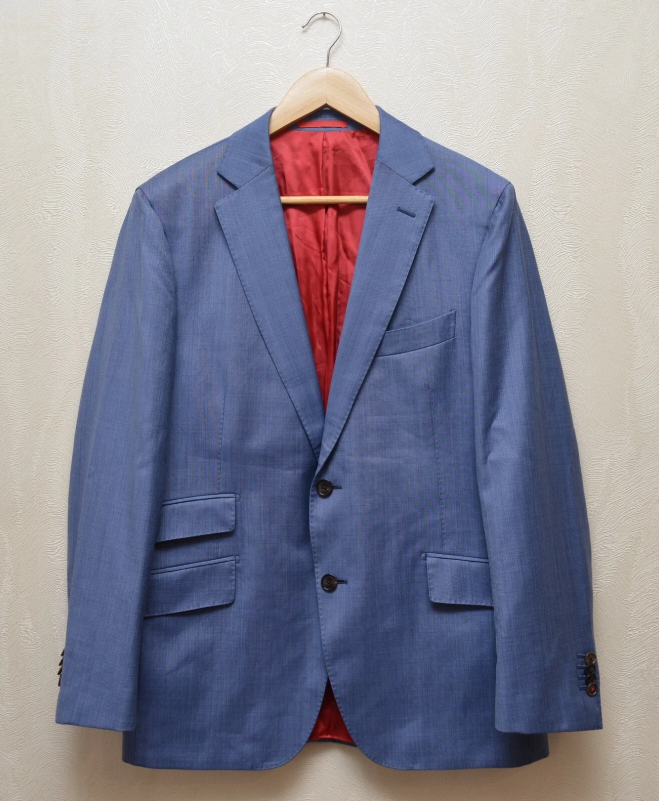 SUITSUPPLY Blazer Pure Wool Sienna Blue EU50 US40