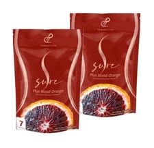 2 x S Sure Plus Blood Orange 7 Caps Weight Management Fat Dietary Supplement