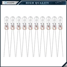 10PCS Warm White 12V Mini Bulbs Instrument Panel Cluster Dashboard Lights