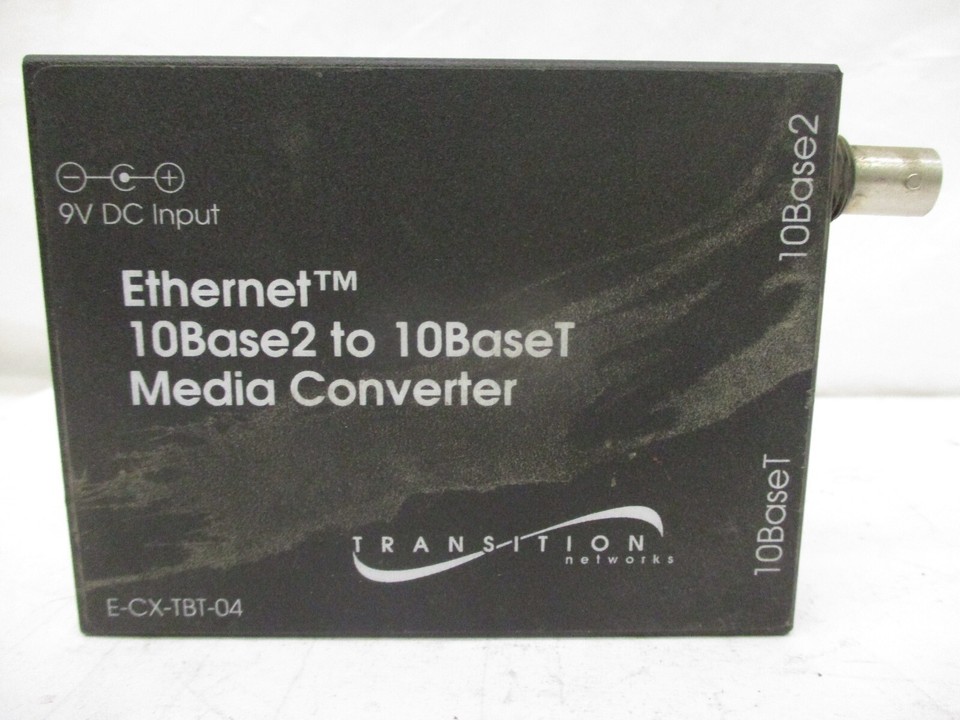 Transition Networks E-CX-TBT-04 Ethernet 10 Base 2 to 10 Base T Media ...