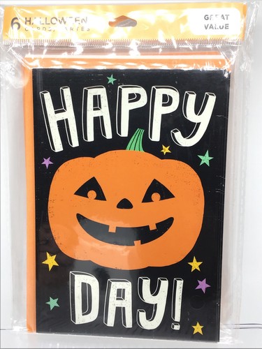 12 Hallmark Happy Halloween Greeting Cards Packs Pumpkin Jack-o-lantern 6x4 - Picture 4 of 5