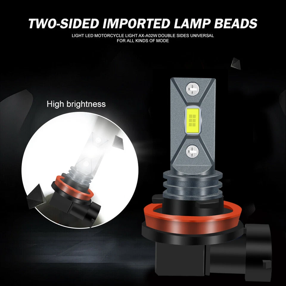 Faros LED blancos para moto Suzuki Hayabusa RMX450Z Vstrom 650 1000 Foto 3 de 4