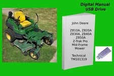 John Deere Z810A Z820A Z830A Z840A Z850A Z-Trak Pro Mid-Frame Mower Tech Manual