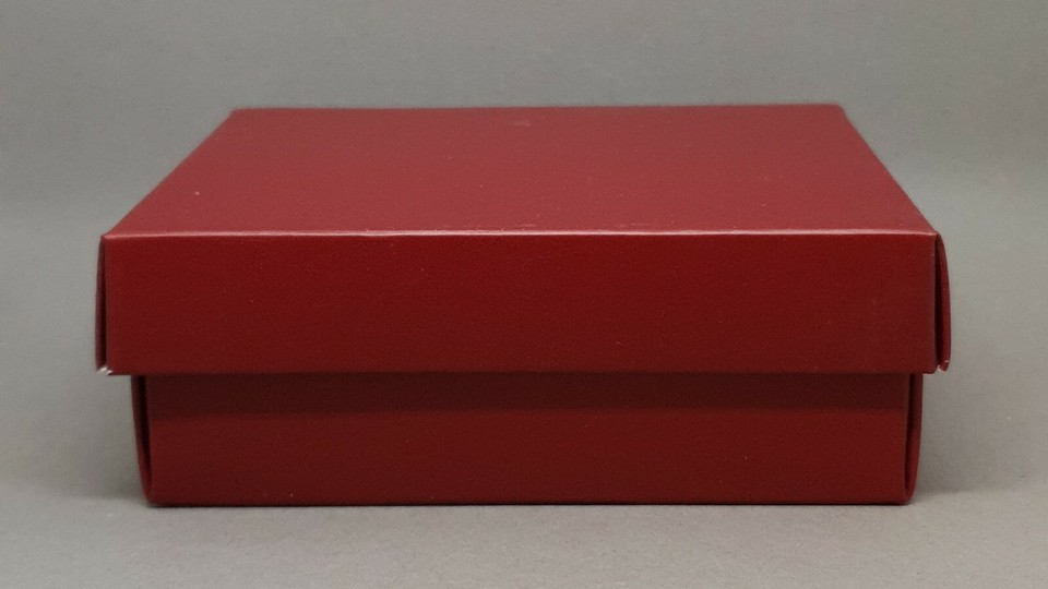 Block Colour Gift Box & Lid Square Rectangle Matte Laminate Gloss ...