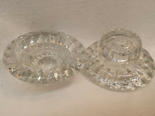 MALAYSIA CRYSTAL CANDLE HOLDERS - Picture 4 of 4