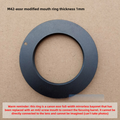 M42-EOSR Adapter Ultra-slim M42 mount Lens for RF EF R Macro RF Camera