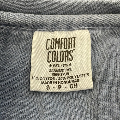 Comfort Colors Womens Blue Long Sleeve Crew Neck Pullover Sweatshirt Size Small - Picture 9 of 10