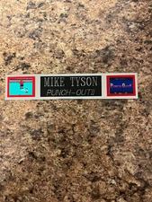 MIKE TYSON (PUNCH OUT) NAMEPLATE FOR SIGNED GLOVES/TRUNKS/PHOTO DISPLAY