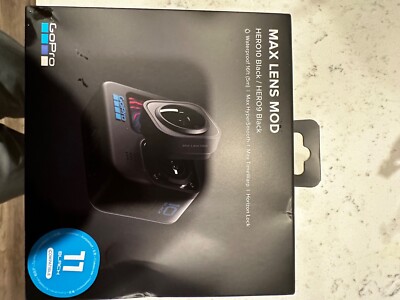 GoPro HERO10 Black Waterproof Action Camera W/ MAX LENS MOD 155FOV
