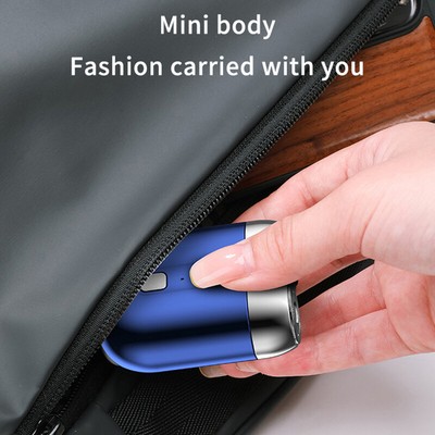 Electric Shaver, Mini Portable Rechargeable Shaver, Men's Double Headed Shaver