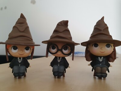 Funko Mini Mystery Harry Potter, Ron Weasley and Hermione Granger Sorting Hat