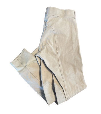 Equestrian Dover Saddlery Breeches  Riding Pants Children s Size 12 Tan Kid Girl