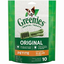 Greenies 10292 Dog Dental Treat, 10-Ct. Petite - Quantity 1