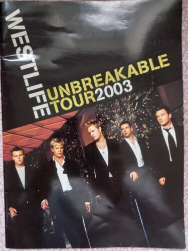 WESTLIFE - "UNBREAKABLE" 2003 TOUR PROGRAMME - RARE. Great Condition - Picture 1 of 8