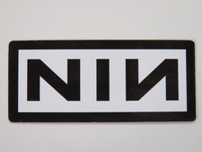 MUSIC STICKER  NIN  NINE INCH NAILS: Cleveland Industrial Rock Band Since 1988
