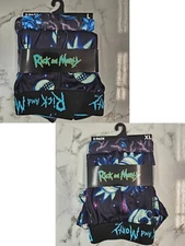BioWorld 2 Pack Rick And Morty Men's Boxer Briefs Size Large 36-38" & XL 40-42"