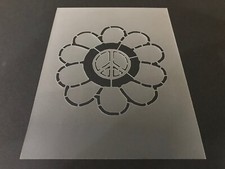 Peace Sign 11 Stencil 10mm or 7mm Thick, Peace, Love, Hippie, Airbrushing