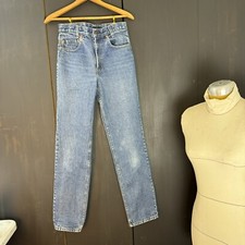 Vintage Red Tag Student Levi s 706-0275 29 X33 Cotton Blue Denim Jeans Straight